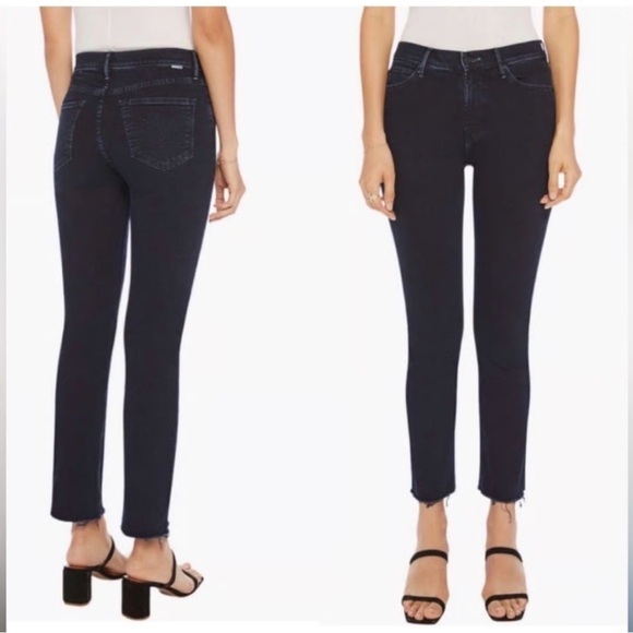 Mother Women’s Mid Rise Dazzler Ankle Fray Denim Jeans - Picture 7 of 7